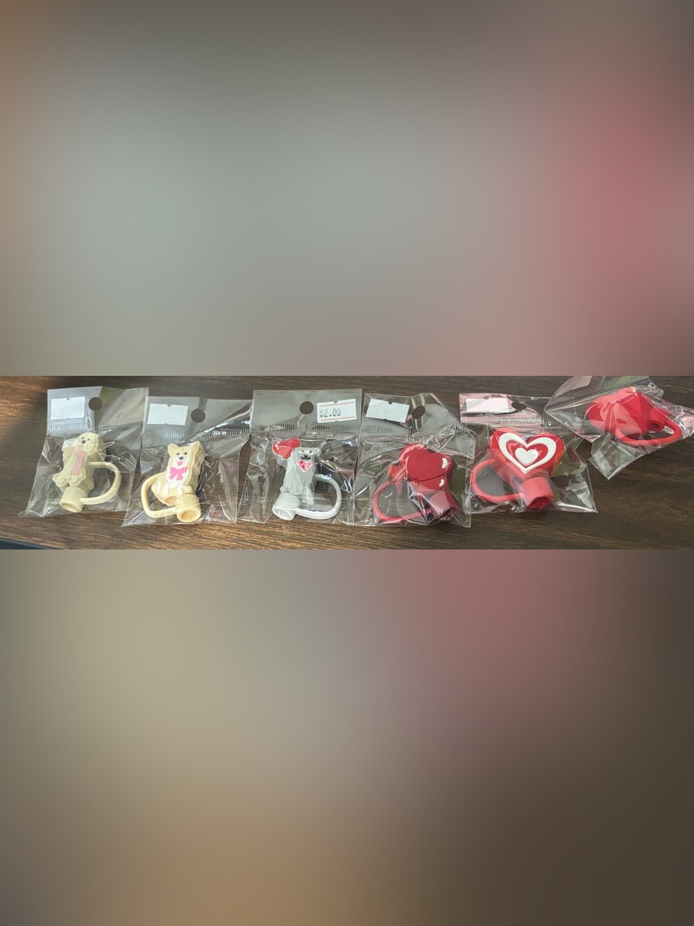 Valentines Theme Straw get 6